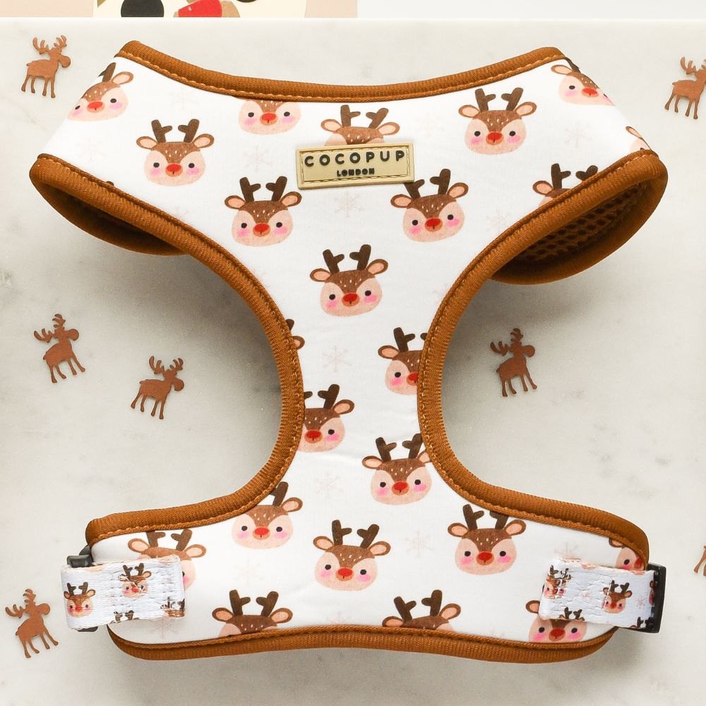 Cocopup London Ralphie Reindeer Adjustable Dog Harness