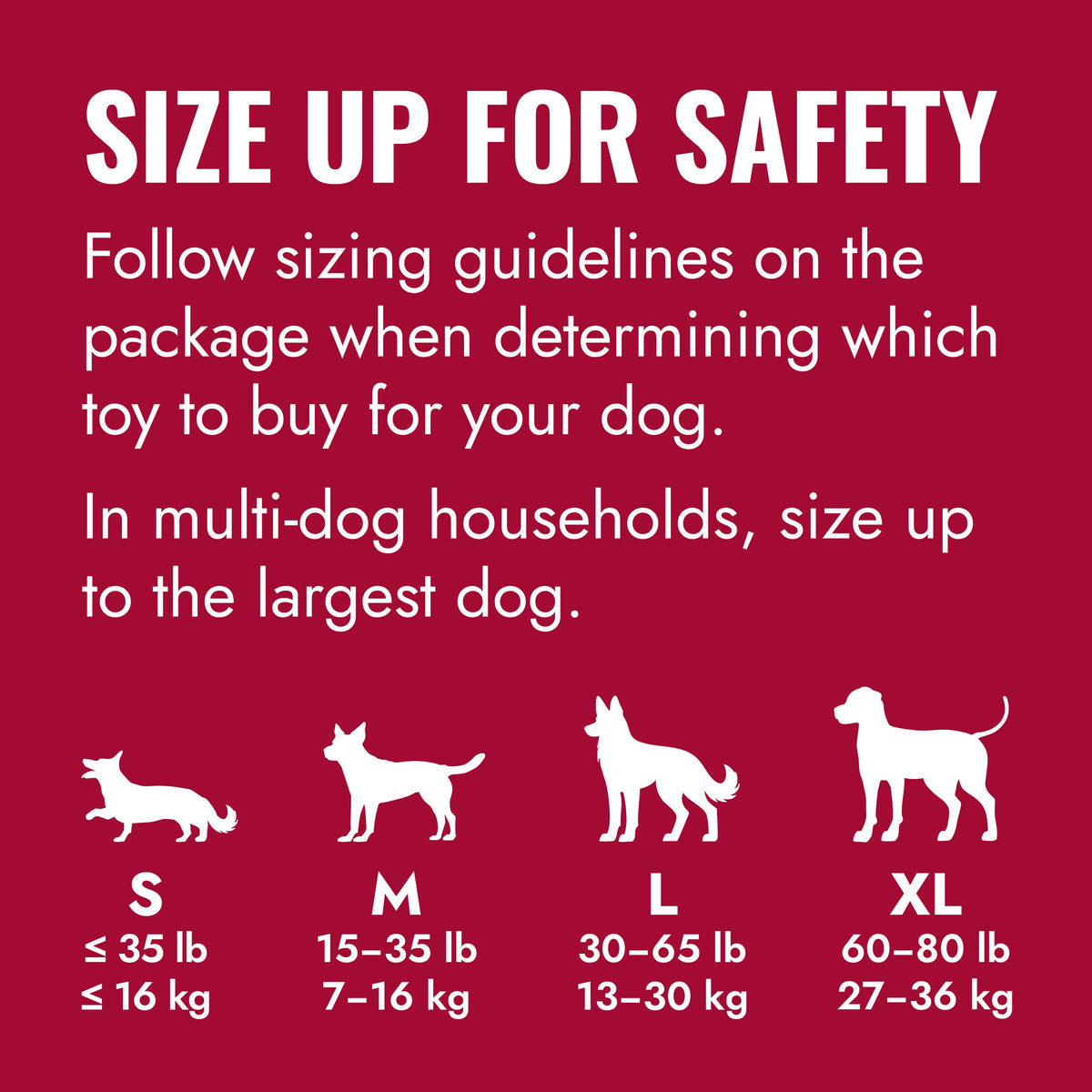 KONG Goodie Bone Large – Red Rubber Chew & Treat Toy