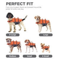Outward Hound Granby Splash Life Jacket for Dogs – Orange