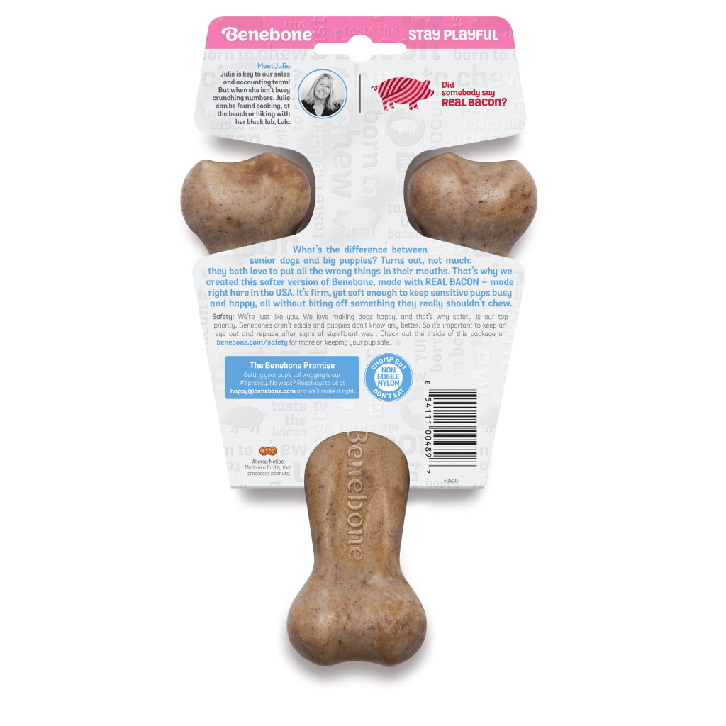 Benebone Bacon Puppy Wishbone – Medium