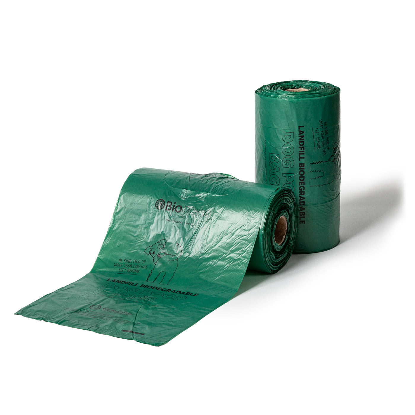 Biogone Landfill Biodegradable Dog Waste Bags with Handles – 250 Pack