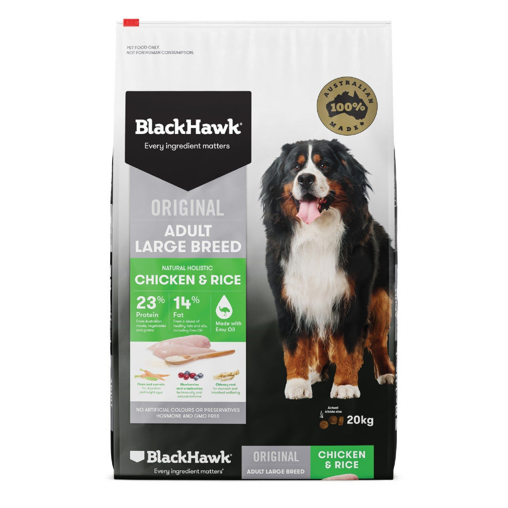 Black Hawk Original Adult Large Breed Chicken & Rice 20kg