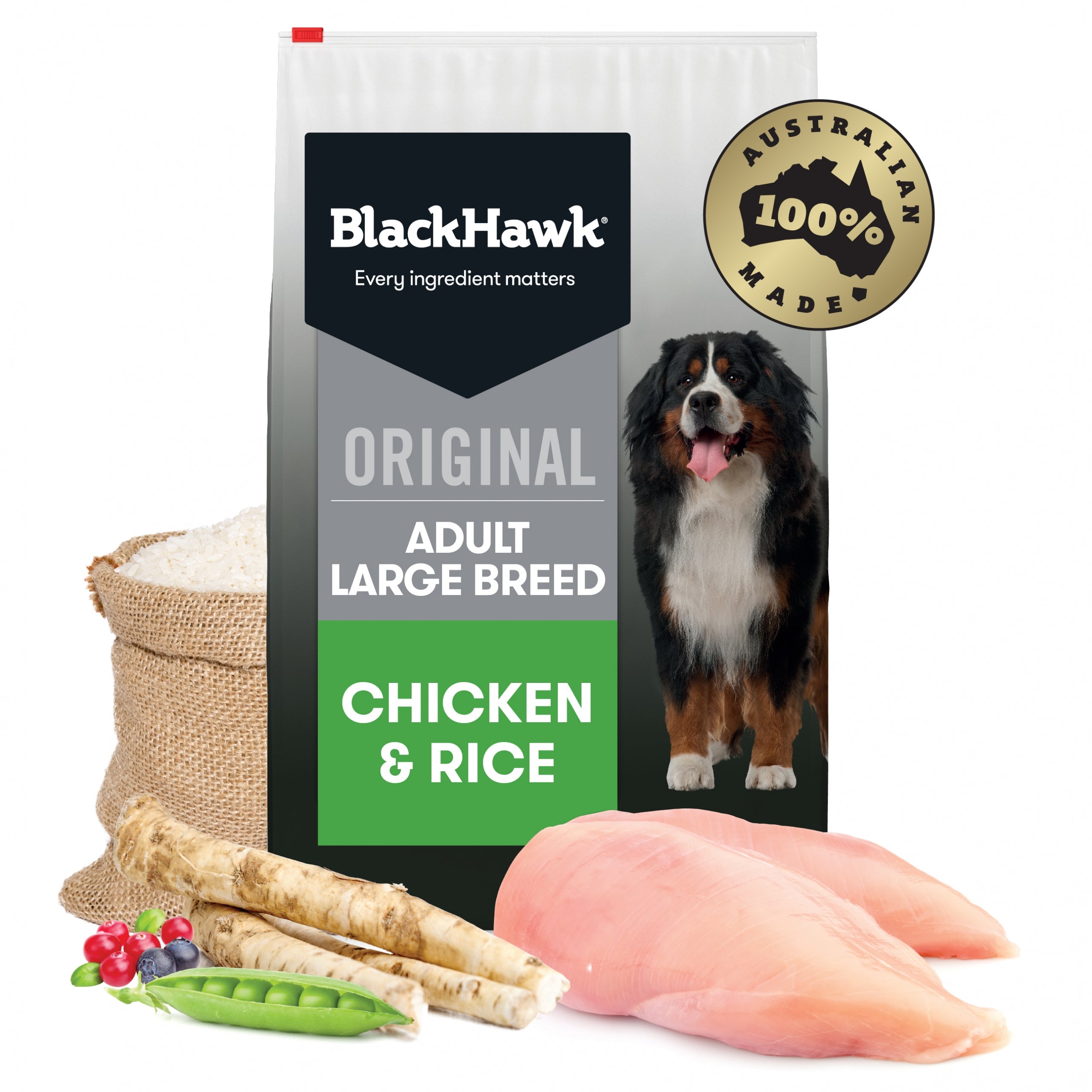 Black Hawk Original Adult Large Breed Chicken & Rice 20kg