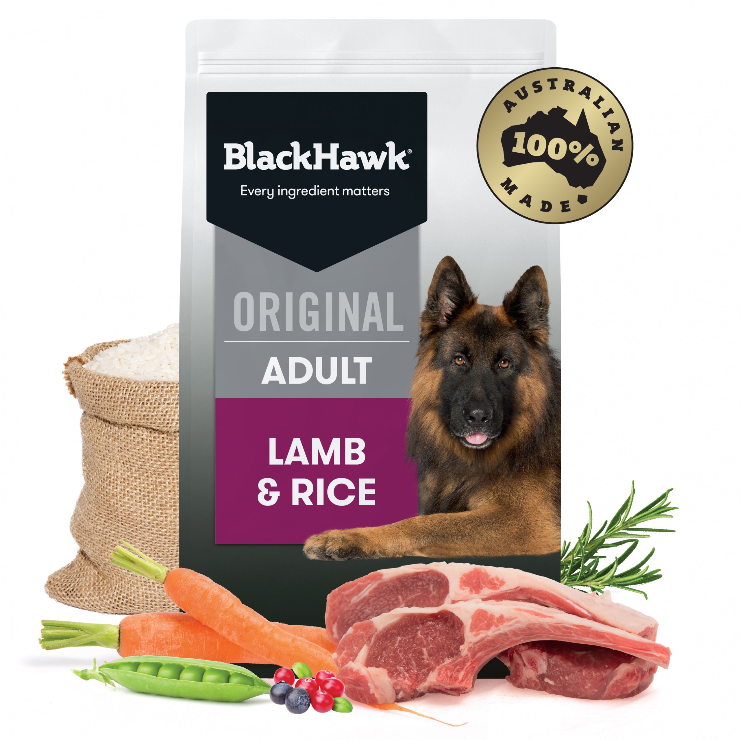 Black Hawk Original Adult Large Breed Lamb & Rice 20kg