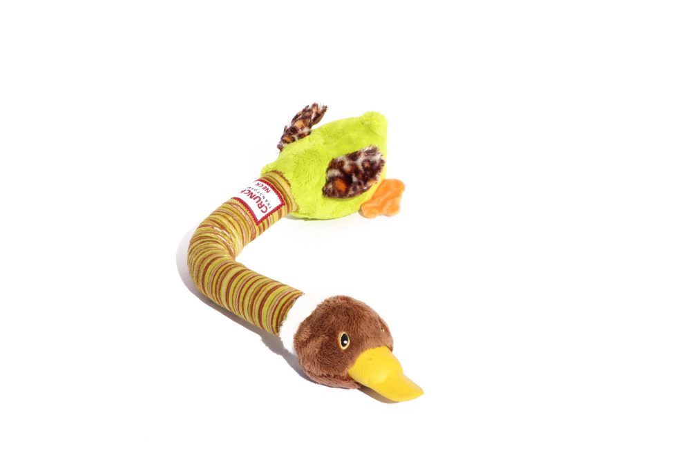 GiGwi Crunchy Neck Plush Duck Large – GiGwi