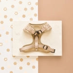Cocopup London LUXE Mocha Flower Adjustable Dog Harness