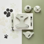 Cocopup London Sage Tweed Adjustable Dog Harness