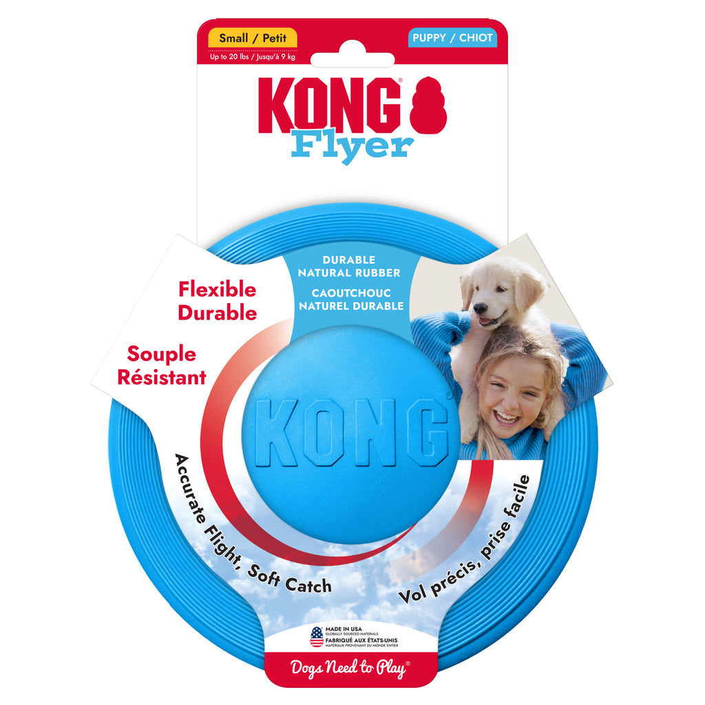 KONG Puppy Flyer Small – Soft Rubber Flying Disc