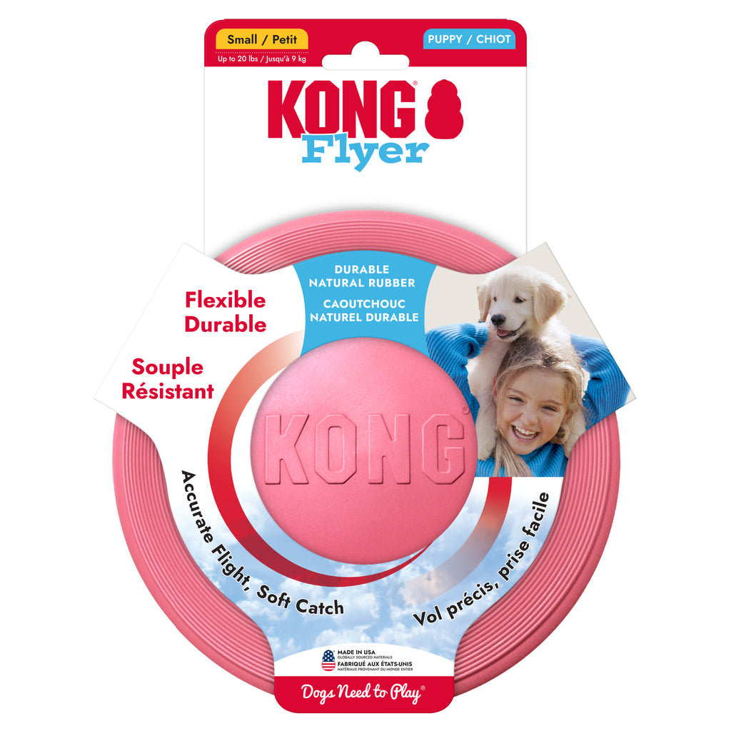 KONG Puppy Flyer Small – Soft Rubber Flying Disc