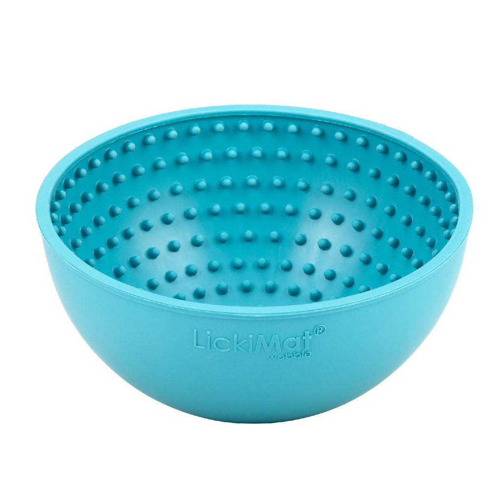 LickiMat Wobble Interactive Slow Feeder – Blue