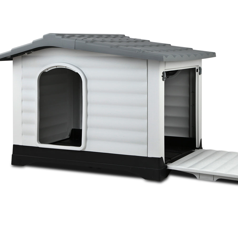 i.Pet XL Outdoor Dog Kennel – Grey