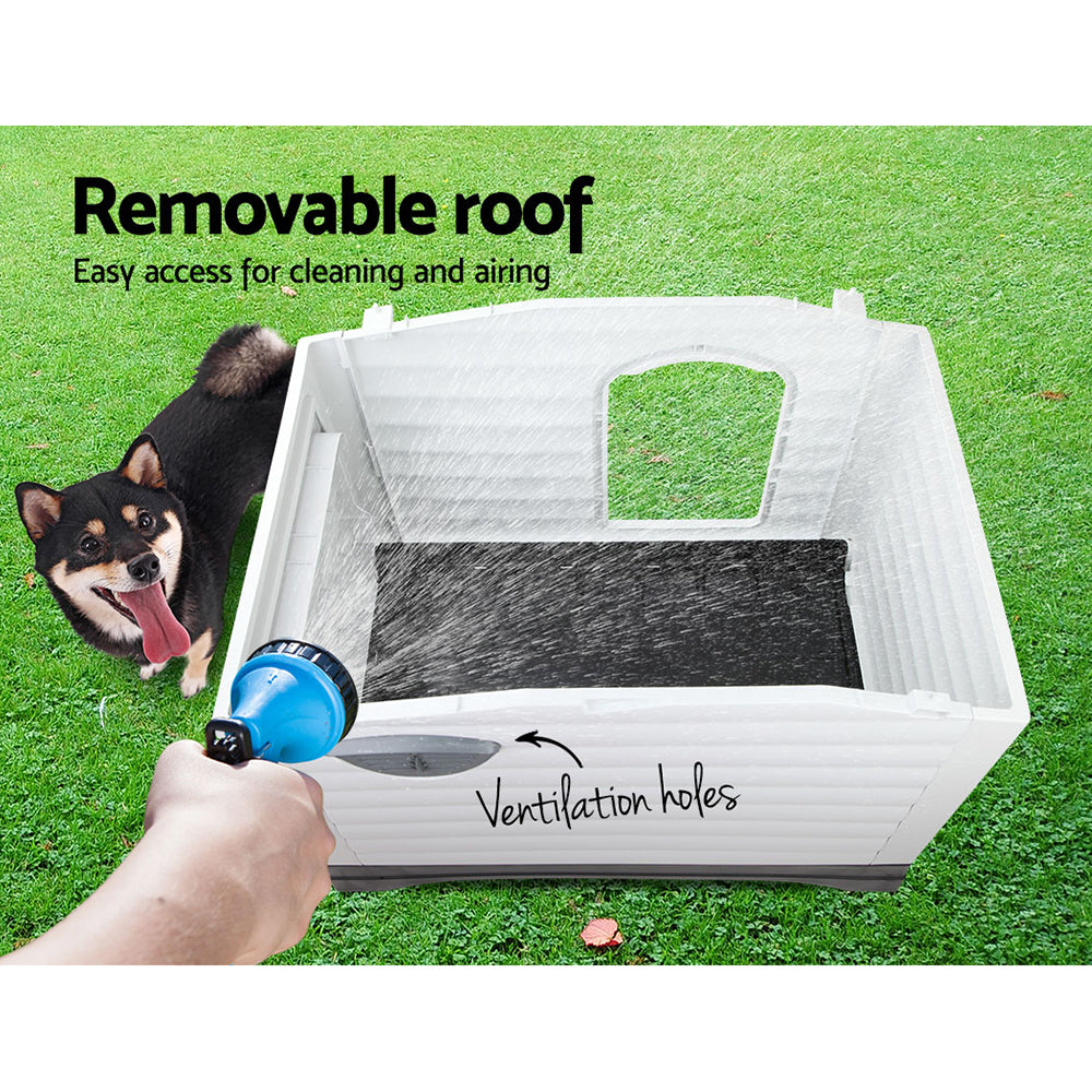 i.Pet XL Outdoor Dog Kennel – Grey