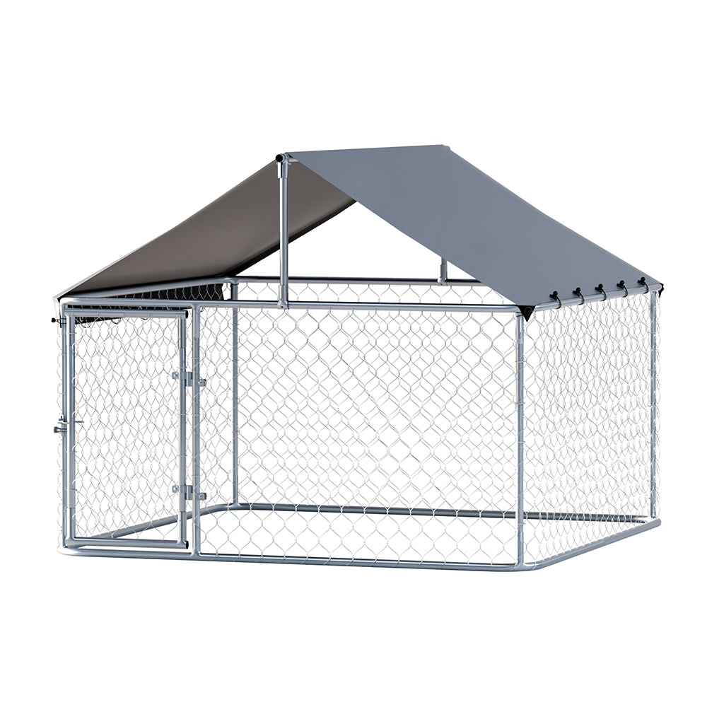 i.Pet XL Outdoor Dog Run with Roof