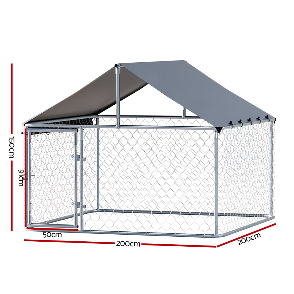 i.Pet XL Outdoor Dog Run with Roof