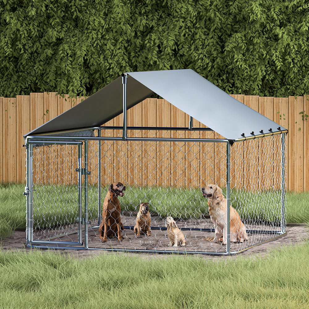 i.Pet XL Outdoor Dog Run with Roof