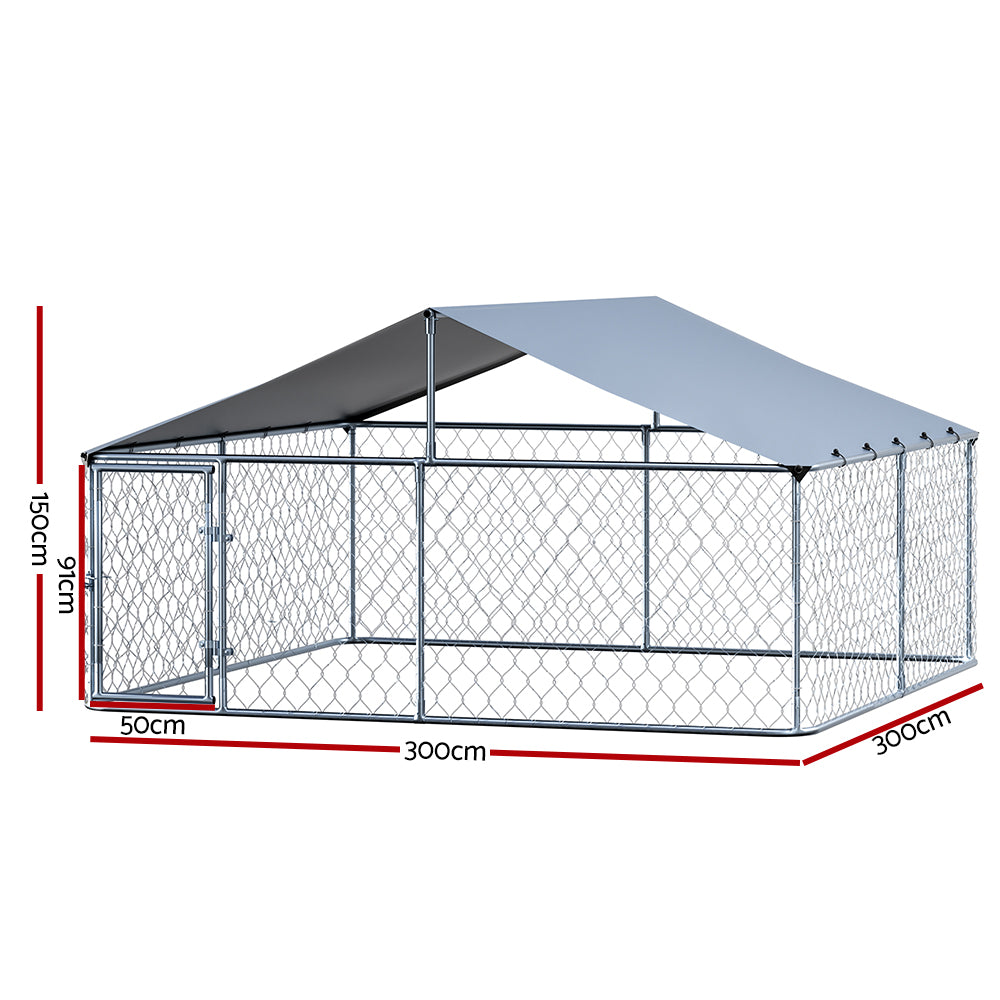 i.Pet XXL Outdoor Dog Run with Roof