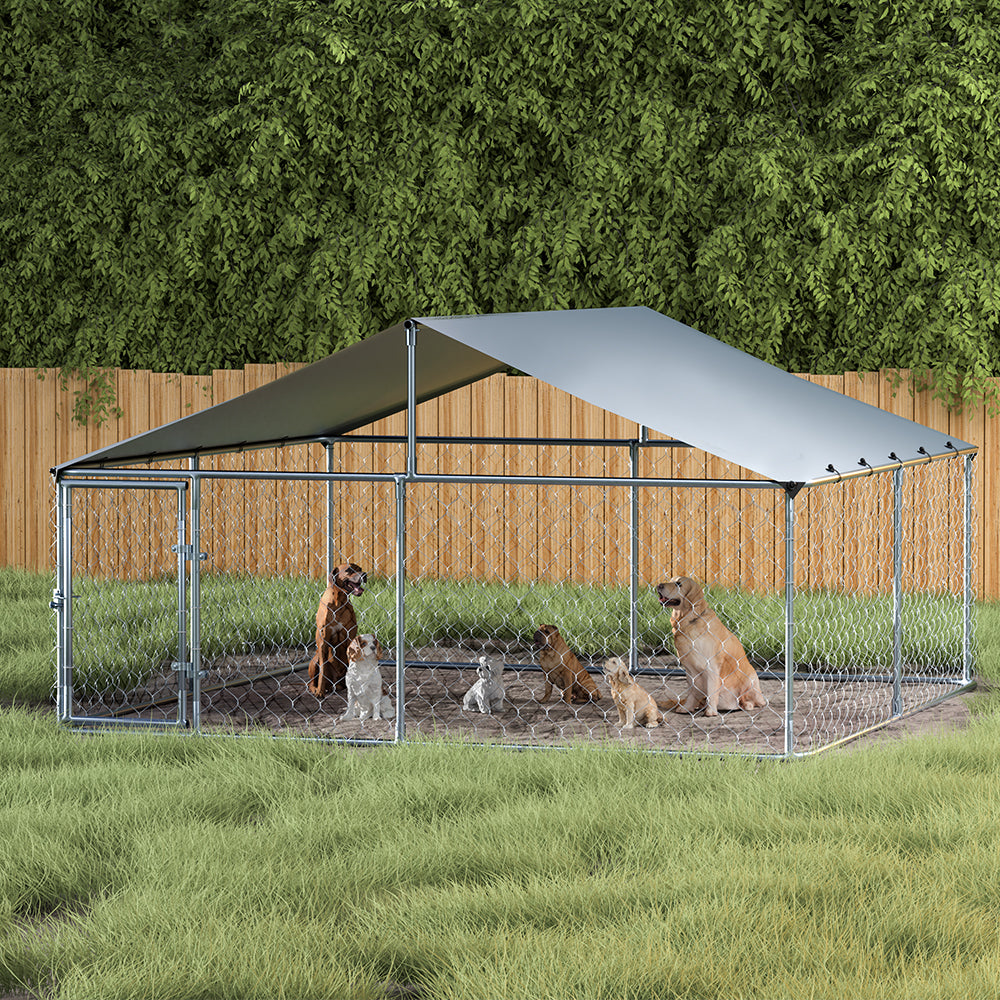i.Pet XXL Outdoor Dog Run with Roof