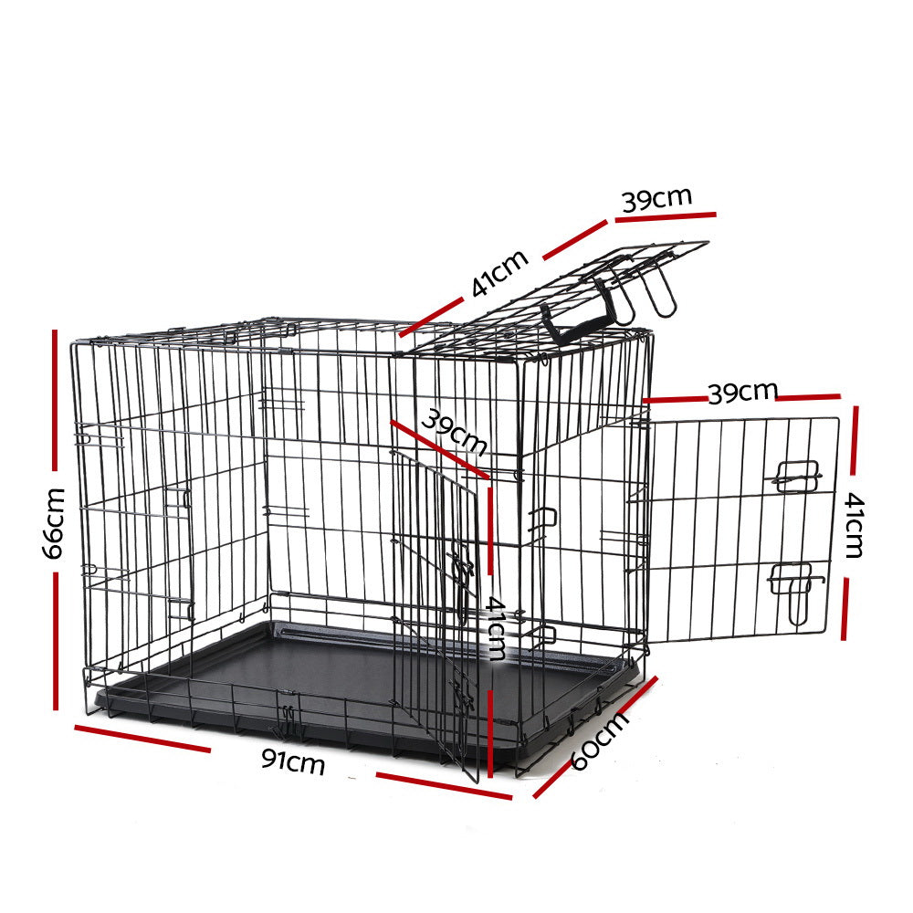 i.Pet 36" 3-Door Dog Crate