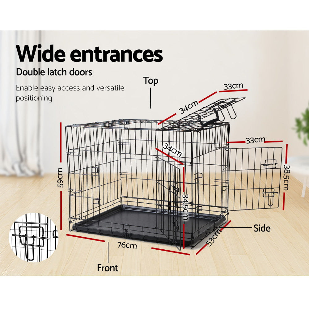 i.Pet 36" 3-Door Dog Crate
