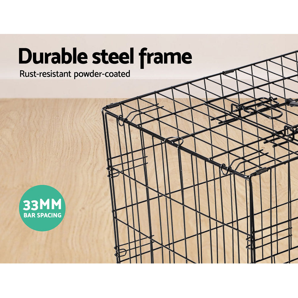 i.Pet 42" 3-Door Dog Crate – Large