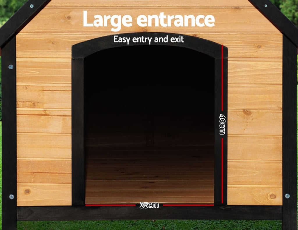 i.Pet XL Wooden Outdoor Dog Kennel