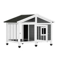 i.Pet Large Wooden Outdoor Dog Kennel