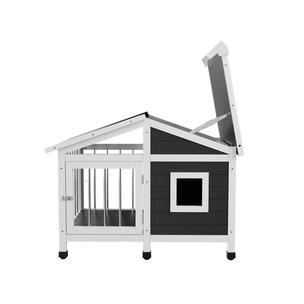 i.Pet Large Wooden Outdoor Dog Kennel