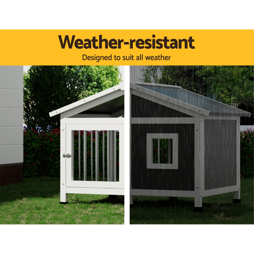 i.Pet Large Wooden Outdoor Dog Kennel