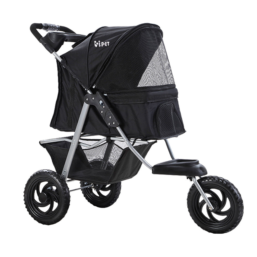 i.Pet Large Dog Stroller – 3 Wheel Foldable