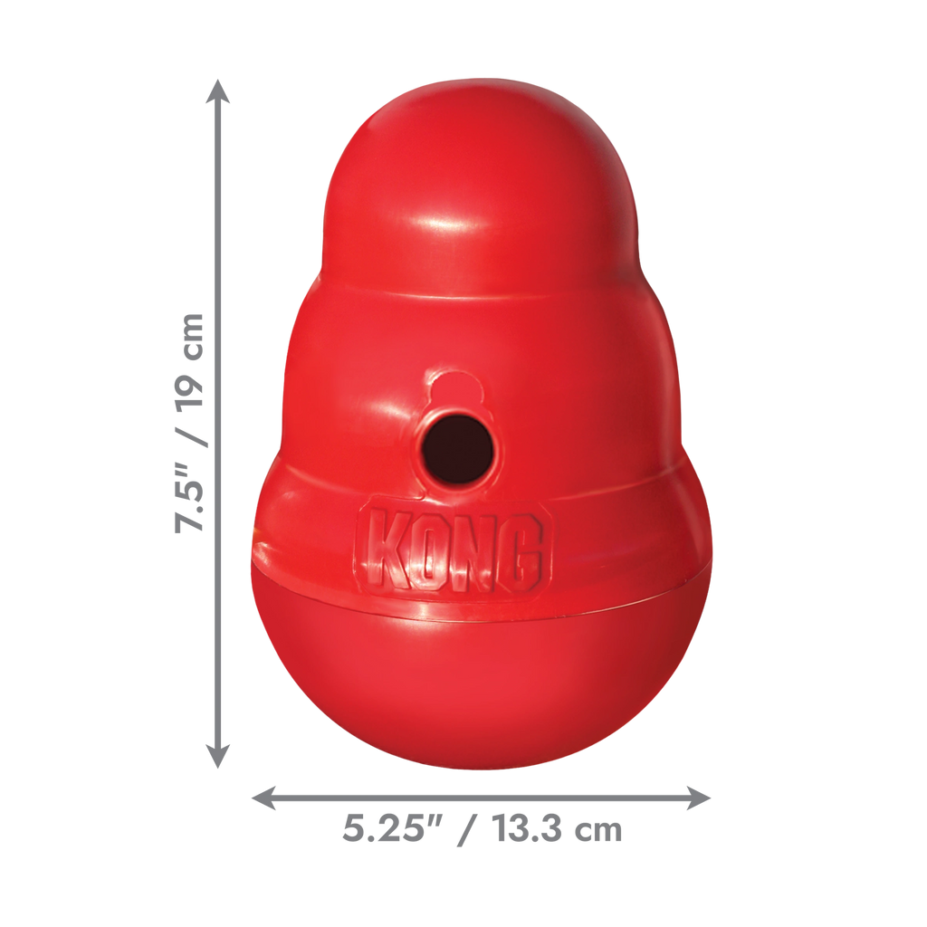 KONG Wobbler Large – Treat Dispensing & Slow Feeding Dog Toy