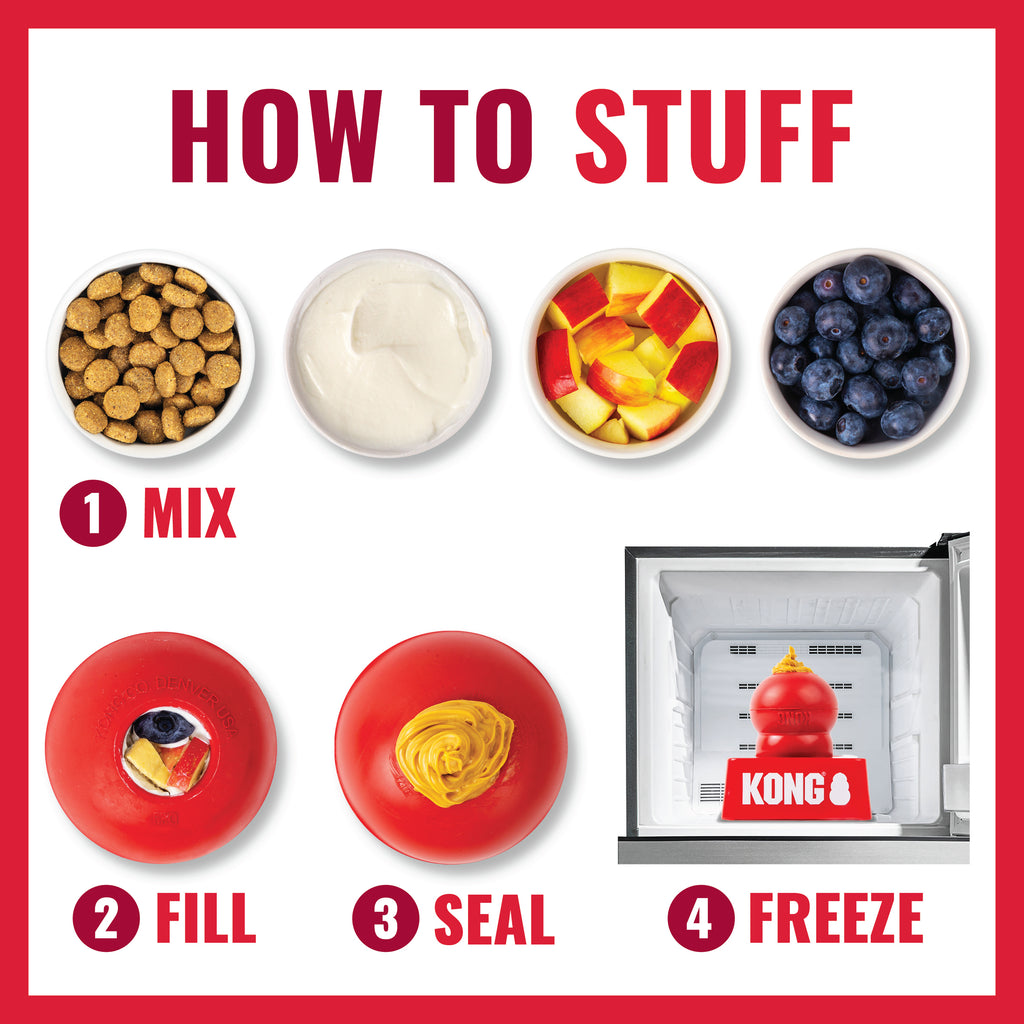 KONG Classic Large – Red Rubber Chew & Treat Toy