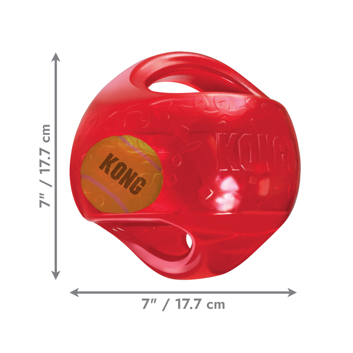 KONG Jumbler Ball Large/XL – Squeaky Interactive Dog Toy