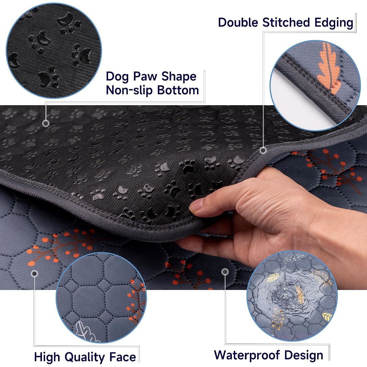 Reusable Puppy Training Pads – 2 Pack – 46 × 61cm