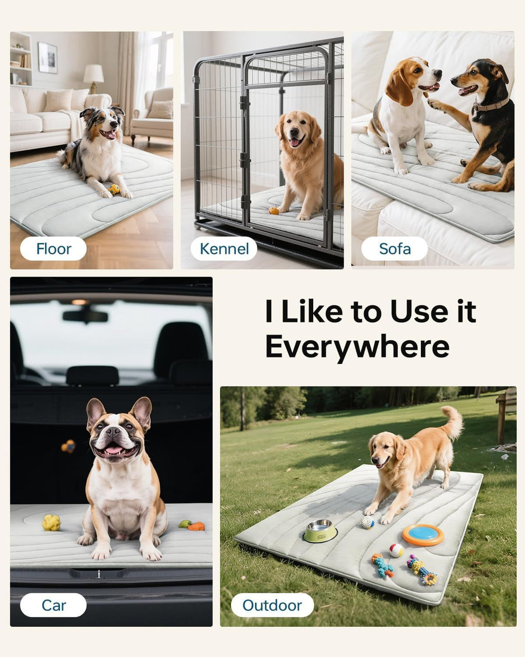 Self-Cooling Dog Mat for Labradors – Large 48" × 28"