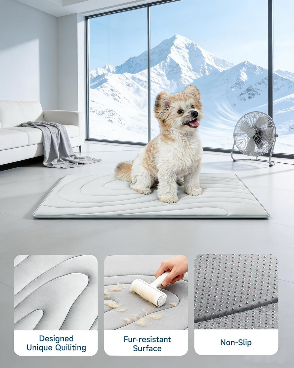 Self-Cooling Dog Mat for Labradors – XL 59" × 40"