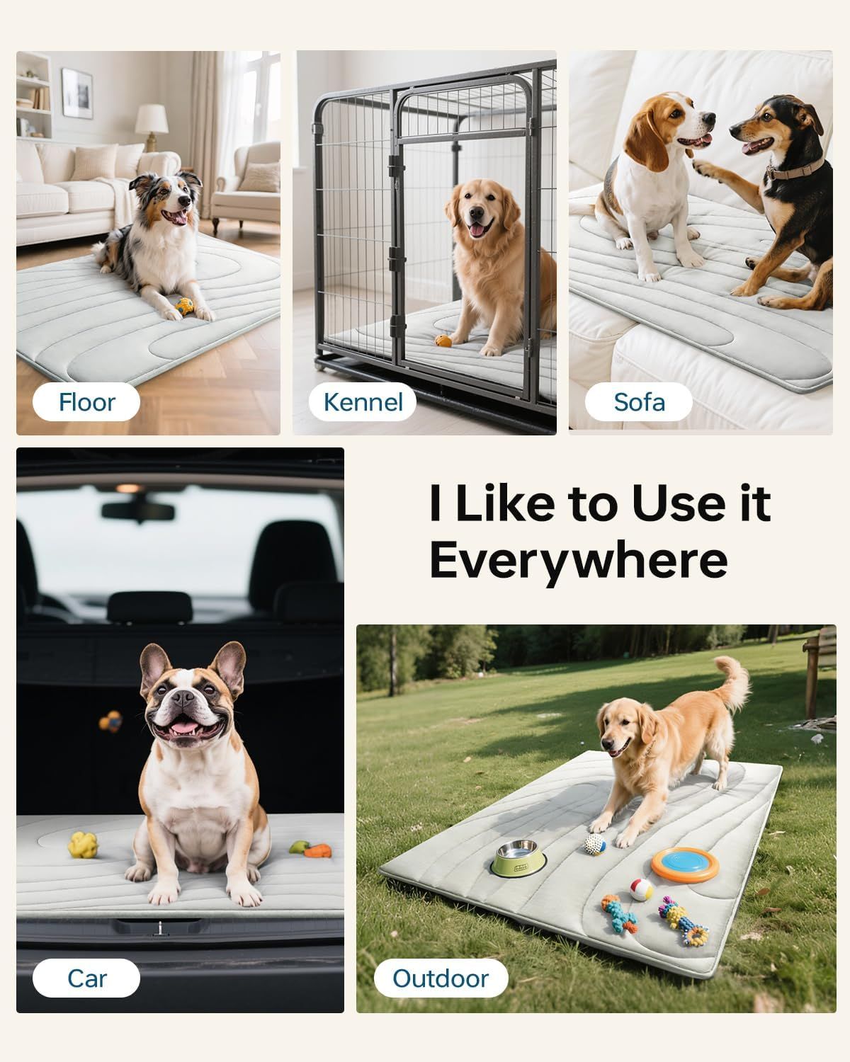 Self-Cooling Dog Mat for Labradors – XL 59" × 40"