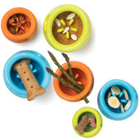 West Paw Toppl Treat Dispensing Dog Toy & Bowl – X-Large Blue