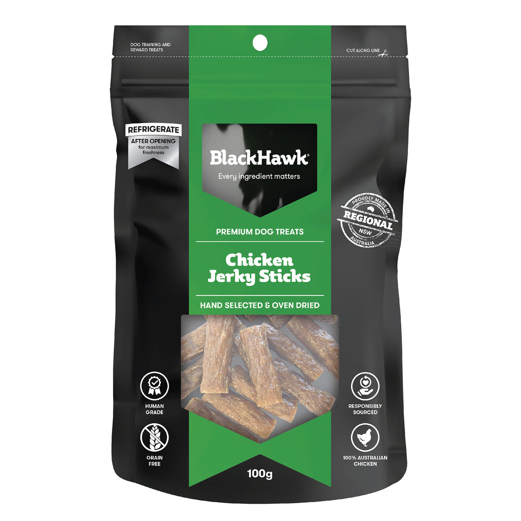 Black Hawk Premium Jerky Sticks Dog Treats – 100g