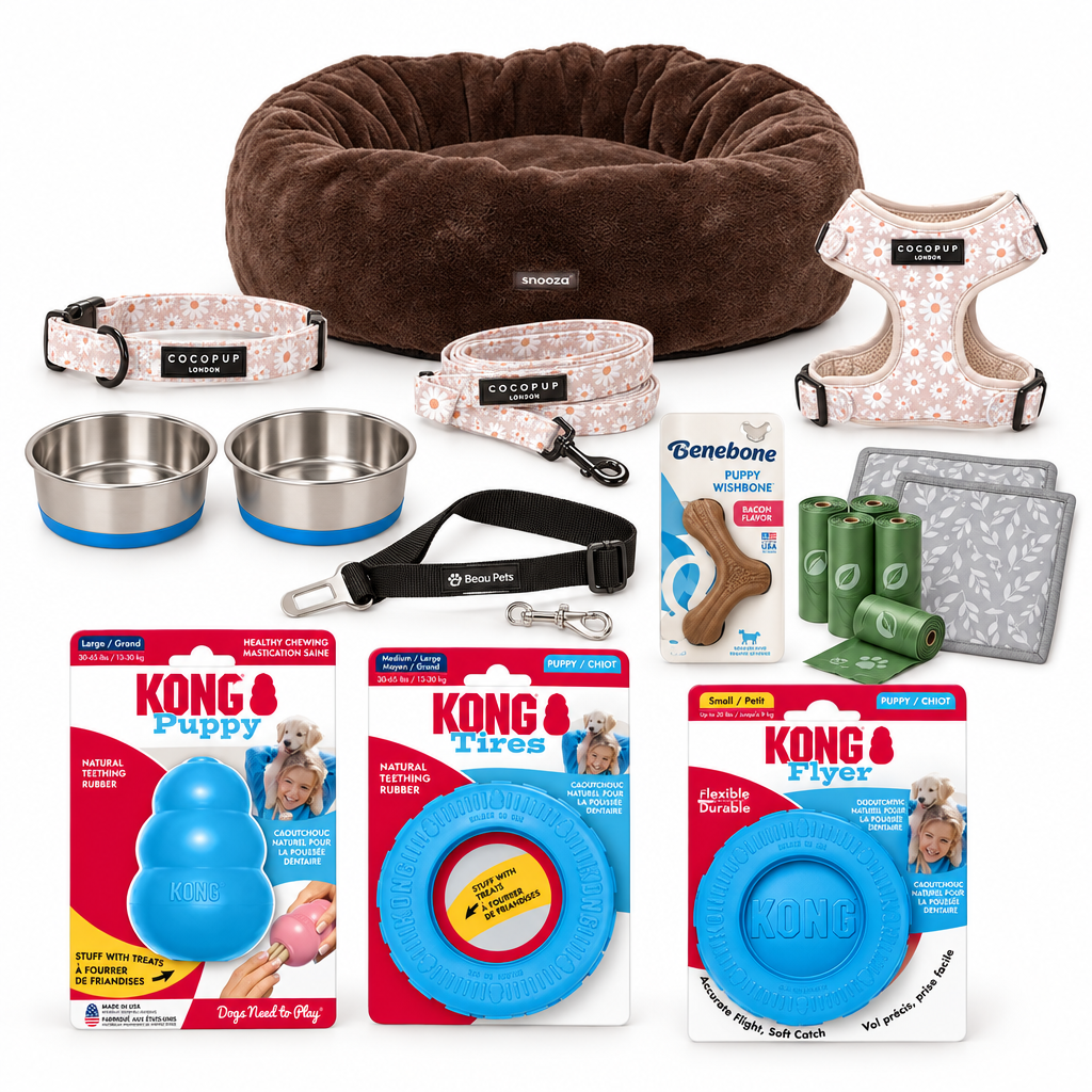New Puppy Essentials Bundle – 13 Piece Starter Kit for Puppies
