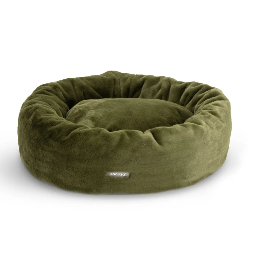 Snooza Luxe Fur Cuddler Dog Bed – Leaf XL