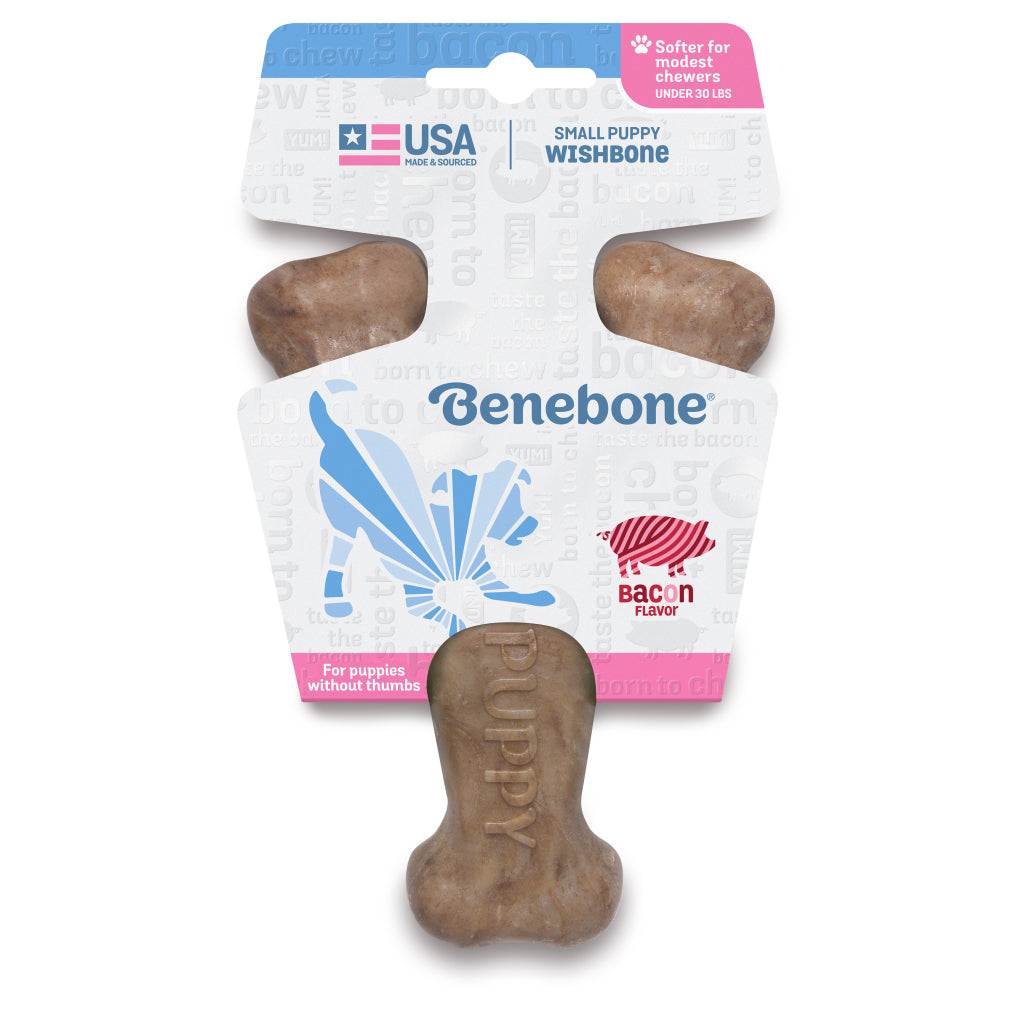 Benebone Bacon Puppy Wishbone – Medium